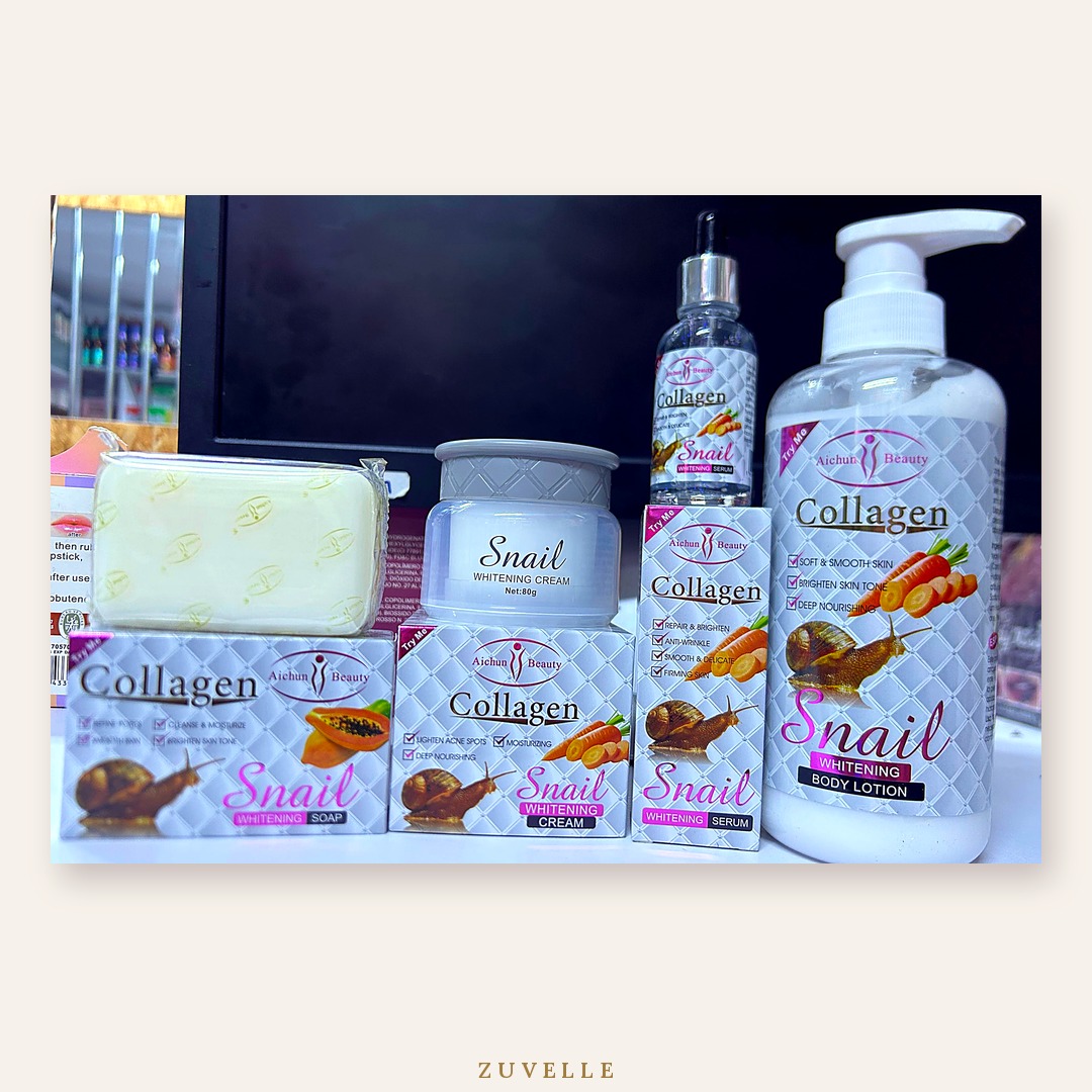 Aichun Beauty Collagen Snail Complete Set – 4 Pieces