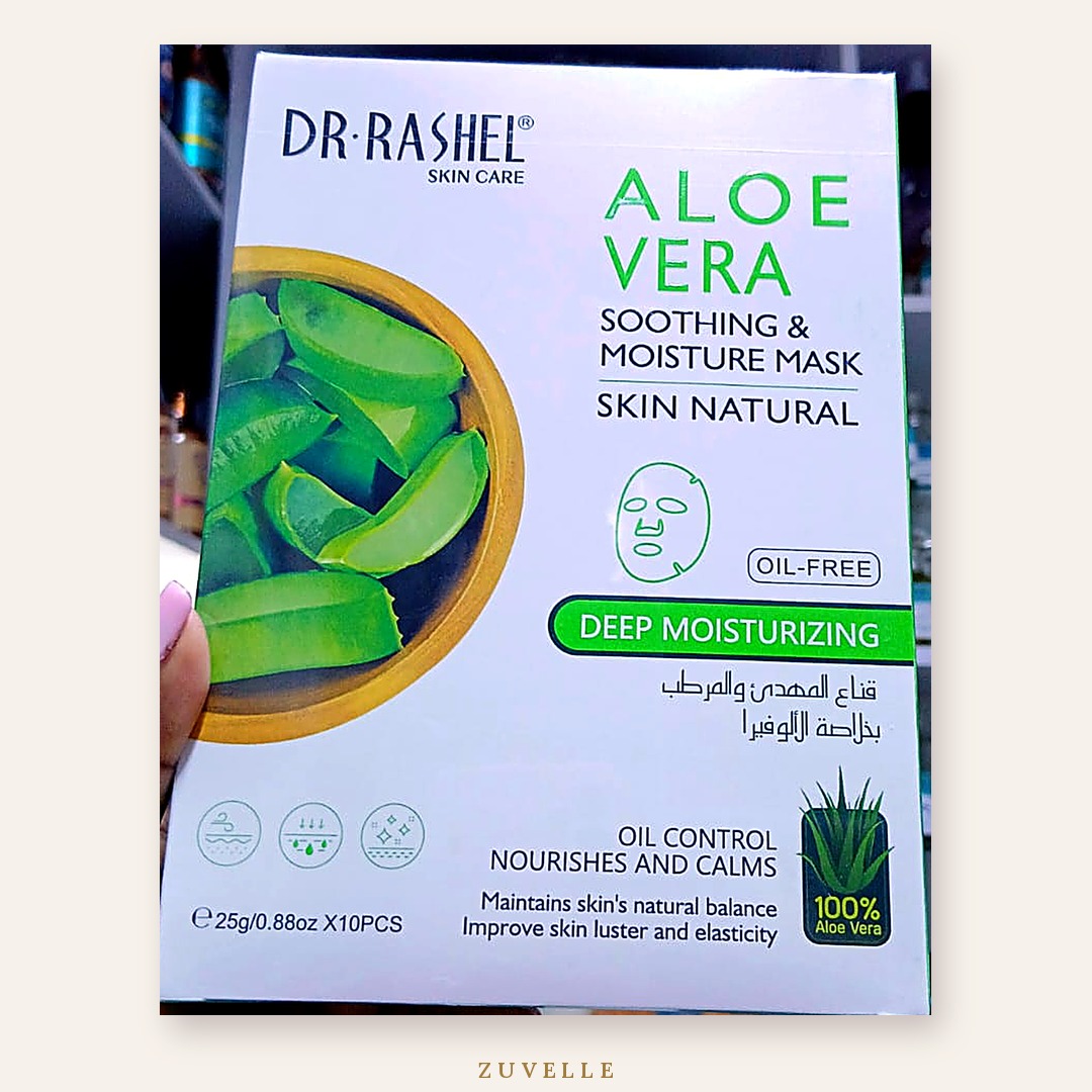 Dr Rashel Aloe Vera Soothing & Moisture Sheet Mask (10 pcs)