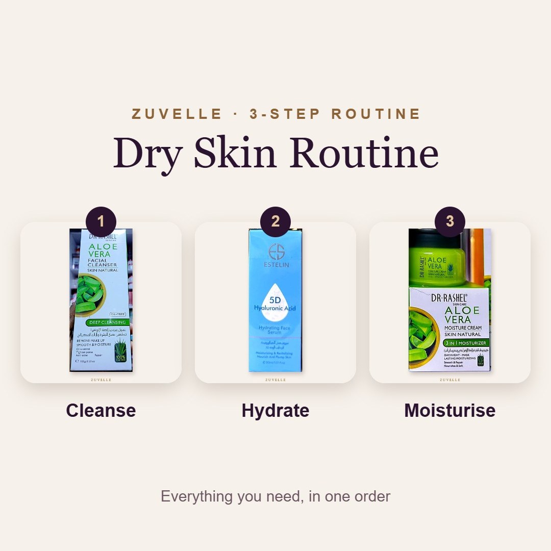 Dry Skin Routine – 3 Steps